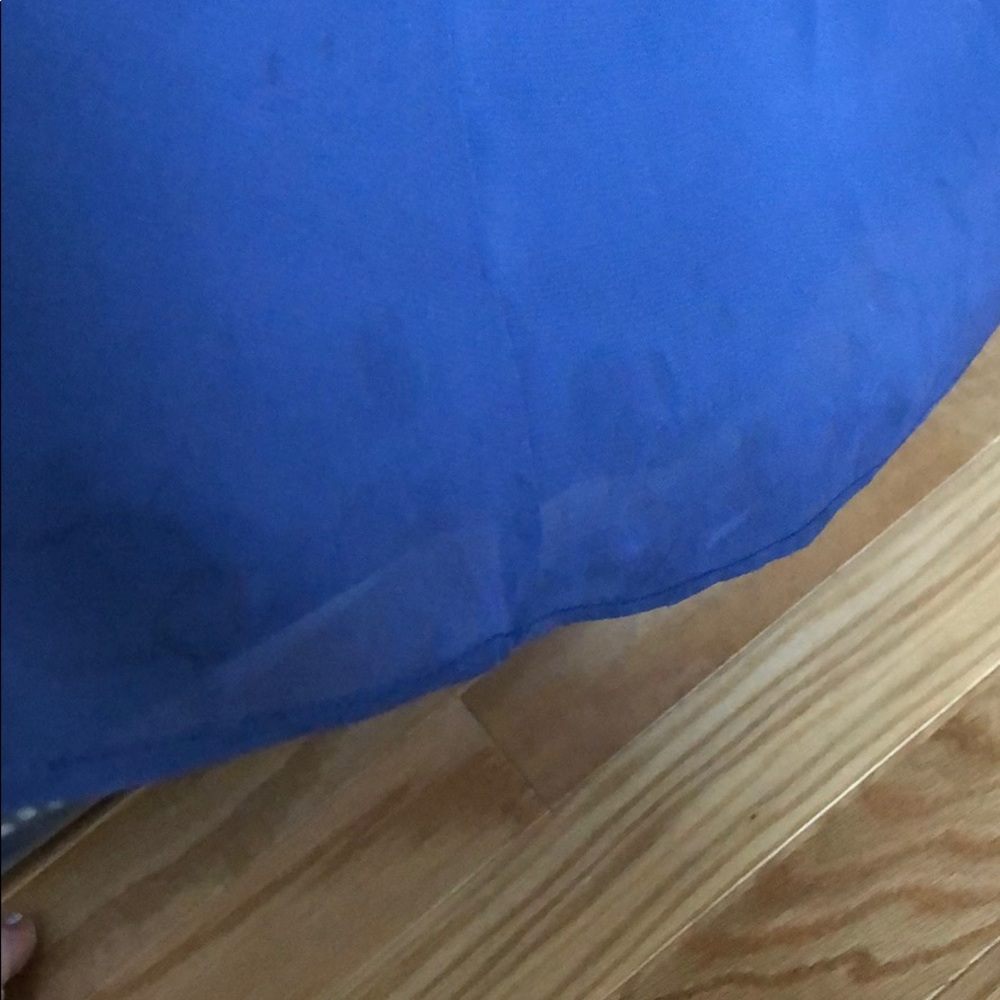 David’s bridal Long Strapless Chiffon Dress - Picture 5 of 6